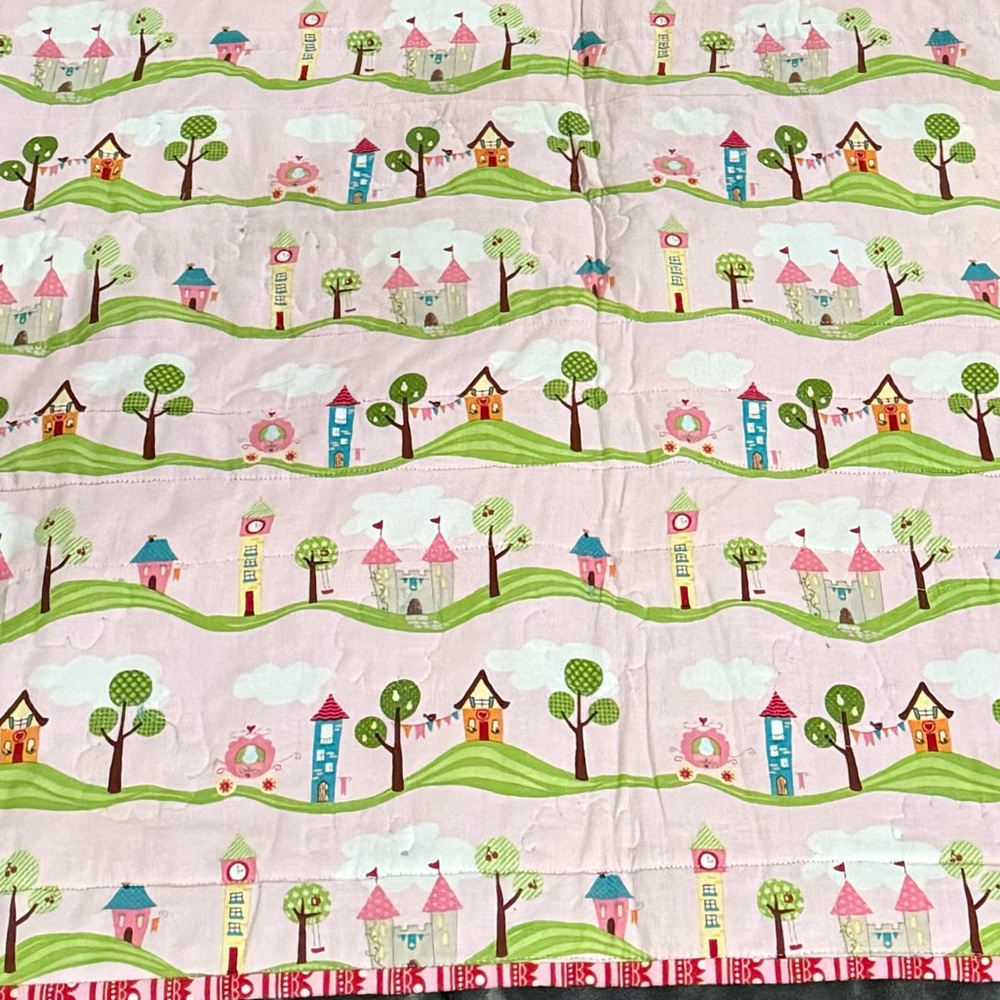 Double Sided Handmade Baby Child Blanket 40x56”